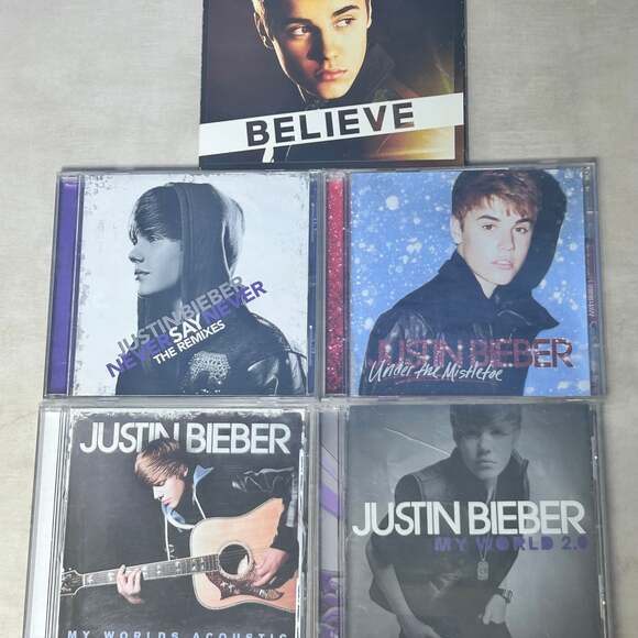 Justin Bieber Other - Justin Bieber CD Bundle Lot of 5 *Posters Included w Believe Album*